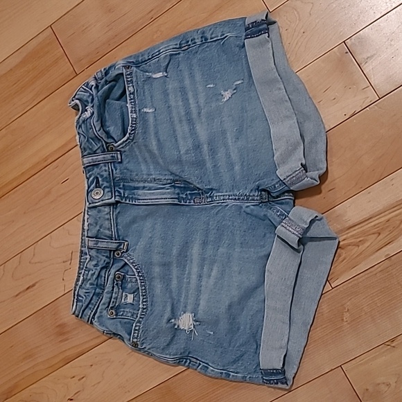 Gap girls size 14 Girlfriend short high rise jeans shorts - Picture 1 of 5